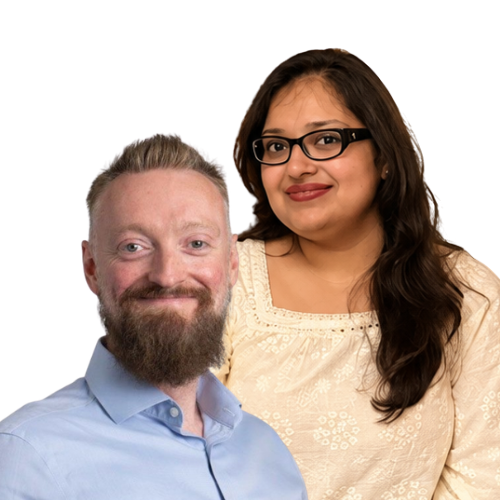 Dr Chris Abbott and Anupama Ghose